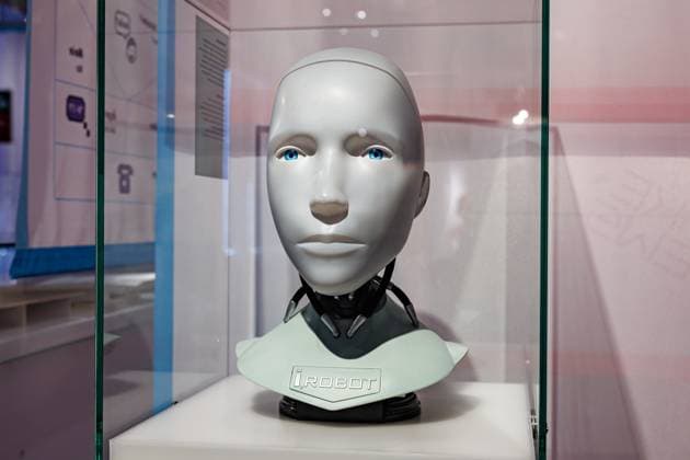Robot Sonny from the science fiction film I Robot The exhibition DeutschlandDigital from 24 March 2023 to 04 February 2024 at the House of History in Bonn 30 03 2023 Bonn Gronau NRW Germany