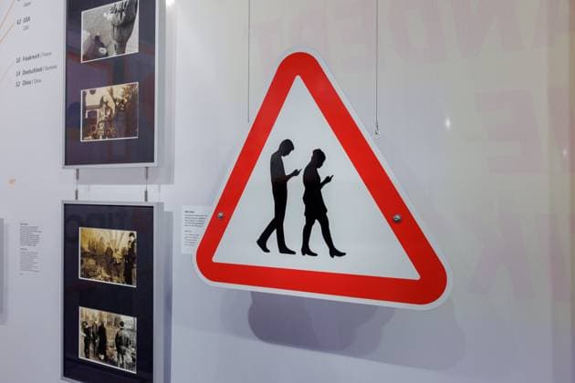 Lifting view The exhibition DeutschlandDigital from 24 March 2023 to 04 February 2024 at the House of History in Bonn 30 03 2023 Bonn Gronau NRW Germany