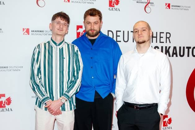 GEMA Music Authors Award 2023 Sizzy, Macloud and Barsky at the 14 GEMA Music Authors Award at the Ritz Carlton on 30 03 2023 in Berlin Copyright: xEventpressxKochanx