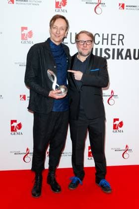 GEMA Music Authors Award 2023 Volker Bertelmann and Bjarne Maedel at the 14 GEMA Music Authors Award at the Ritz Carlton in Berlin on 30 03 2023 Copyright: xEventpressxKochanx