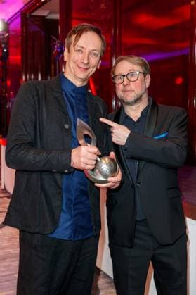 GEMA Music Authors Award 2023 Volker Bertelmann and Bjarne Maedel at the 14 GEMA Music Authors Award at the Ritz Carlton in Berlin on 30 03 2023 Copyright: xEventpressxKochanx