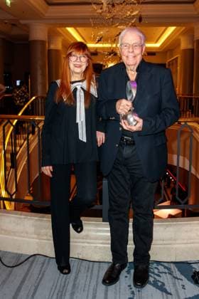 GEMA Music Authors Award 2023 Christian Bruhn and Katja Ebstein at the 14 GEMA Music Authors Award at the Ritz Carlton on 30 03 2023 in Berlin Copyright: xEventpressxKochanx