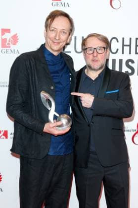 GEMA Music Authors Award 2023 Volker Bertelmann and Bjarne Maedel at the 14 GEMA Music Authors Award at the Ritz Carlton in Berlin on 30 03 2023 Copyright: xEventpressxKochanx