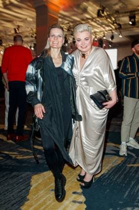 GEMA Music Authors Award 2023 Sandra Fink and Ela Steinmetz Elaiza at the 14 GEMA Music Authors Award at the Ritz Carlton on 30 03 2023 in Berlin Copyright: xEventpressxKochanx