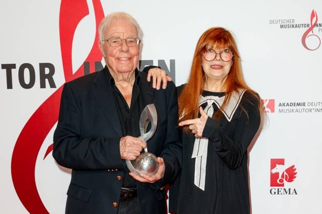 GEMA Music Authors Award 2023 Christian Bruhn and Katja Ebstein at the 14 GEMA Music Authors Award at the Ritz Carlton on 30 03 2023 in Berlin Copyright: xEventpressxKochanx