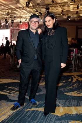 GEMA Music Authors Award 2023 Bjarne Maedel and Jasmin Shakeri at the 14 GEMA Music Authors Award at the Ritz Carlton in Berlin on 30 03 2023 Copyright: xEventpressxKochanx