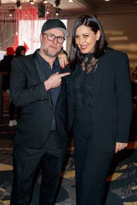 GEMA Music Authors Award 2023 Bjarne Maedel and Jasmin Shakeri at the 14 GEMA Music Authors Award at the Ritz Carlton in Berlin on 30 03 2023 Copyright: xEventpressxKochanx