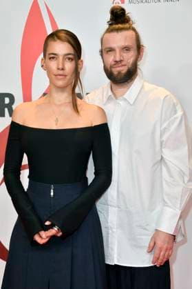 Alina Süggeler and Andreas Weizel from Frida Gold at the 14 German Music Authors Award of GEMA 2023 at The Ritz Carlton Hotel Berlin, 30 03 2023 Foto:xN.xKubelkax xFuturexImage