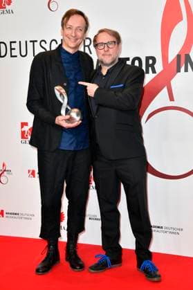 Volker Bertelmann and Bjarne Mädel at the 14 German Music Authors Award of GEMA 2023 at The Ritz Carlton Hotel Berlin, 30 03 2023 Foto:xN.xKubelkax xFuturexImage