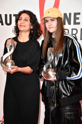 Farzia Fallah and Luna at the 14 German Music Authors Award of GEMA 2023 at The Ritz Carlton Hotel Berlin, 30 03 2023 Foto:xN.xKubelkax xFuturexImage