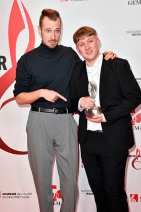 Alligatoah and Jace at the 14 German Music Authors Award of GEMA 2023 at The Ritz Carlton Hotel Berlin, 30 03 2023 Foto:xN.xKubelkax xFuturexImage