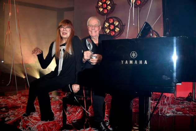 Katja Ebstein and Christian Bruhn at the 14 German Music Authors Award of GEMA 2023 at The Ritz Carlton Hotel Berlin, 30 03 2023 Foto:xN.xKubelkax xFuturexImage