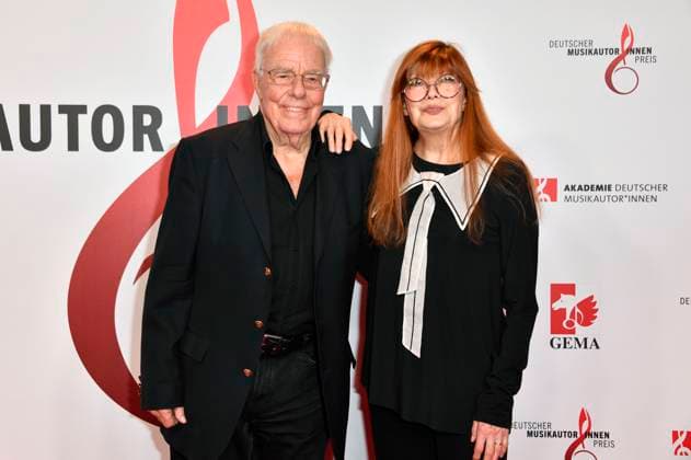 Christian Bruhn and Katja Ebstein at the 14 German Music Authors Award of GEMA 2023 at The Ritz Carlton Hotel Berlin, 30 03 2023 Foto:xN.xKubelkax xFuturexImage