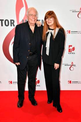 Christian Bruhn and Katja Ebstein at the 14 German Music Authors Award of GEMA 2023 at The Ritz Carlton Hotel Berlin, 30 03 2023 Foto:xN.xKubelkax xFuturexImage