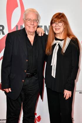 Christian Bruhn and Katja Ebstein at the 14 German Music Authors Award of GEMA 2023 at The Ritz Carlton Hotel Berlin, 30 03 2023 Foto:xN.xKubelkax xFuturexImage