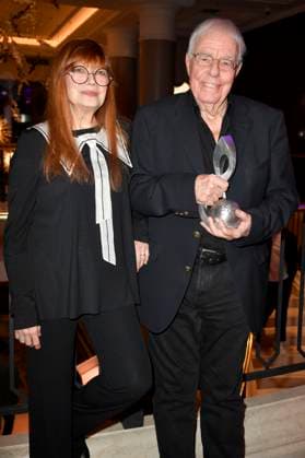 Katja Ebstein and Christian Bruhn at the 14 German Music Authors Award of GEMA 2023 at The Ritz Carlton Hotel Berlin, 30 03 2023 Foto:xN.xKubelkax xFuturexImage