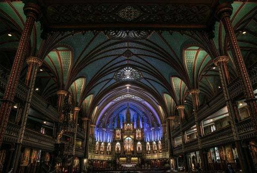 RECORD DATE NOT STATED An inside view of Notre Dame Basilica in Montreal, Canada *** An&Verkauf innen Ansicht des Notre Dame Basilika ÊIn Montreal, Kanada 167214