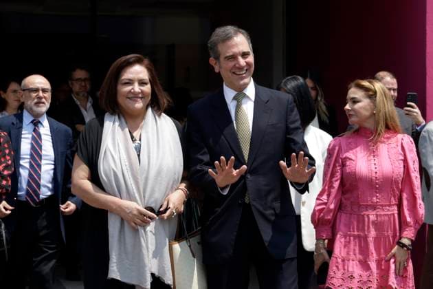 April 3, 2023, Mexico City, Mexico: The presidents of the National Electoral Institute; Lorenzo Cordova Vianello, outgoing and the first woman in the presidency of the institute, Guadalupe Taddei Zavala at the National Electoral Institute in Mexico City. on April 3, 2023 in Mexico City, Mexico Mexico City Mexico - ZUMAe321 20230404_zia_e321_030 Copyright: xLuisxBarronx