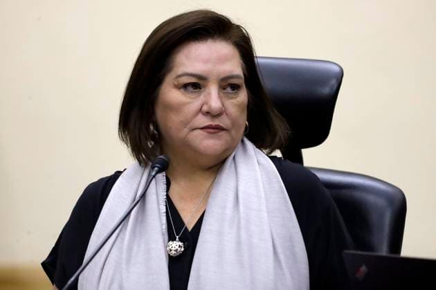April 3, 2023, Mexico City, Mexico: The President Counselor, Guadalupe Taddei Zavala at the session of the National Electoral Institute in Mexico City. on April 3, 2023 in Mexico City, Mexico Mexico City Mexico - ZUMAe321 20230404_zia_e321_038 Copyright: xLuisxBarronx