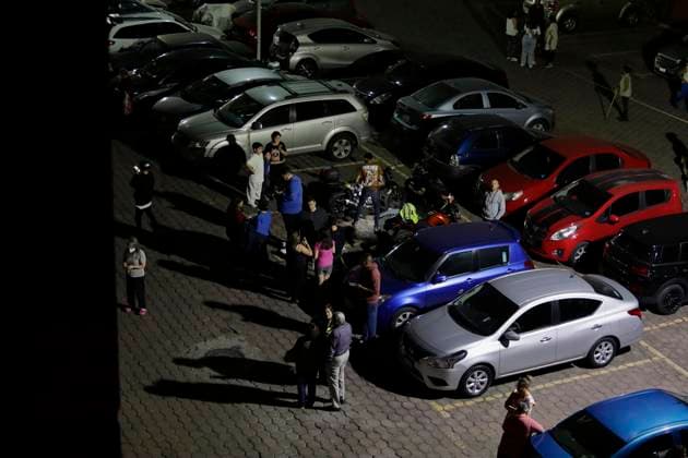 Earthquake Is Registered In Mexico City Inhabitants of a housing unit take shelter in the parking lot after a magnitude 5.5 earthquake was felt in Mexico City on Monday night with an epicenter in Puerto Escondido, Oaxaca, according to the National Seismological Service. Mexico City Mexico City Mexico  Copyright: xGerardoxVieyrax originalFilename: vieyra-notitle230403_nphbS.jpg
