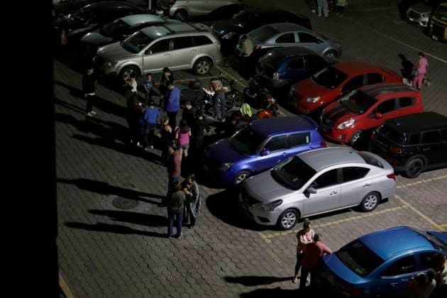 Earthquake Is Registered In Mexico City Inhabitants of a housing unit take shelter in the parking lot after a magnitude 5.5 earthquake was felt in Mexico City on Monday night with an epicenter in Puerto Escondido, Oaxaca, according to the National Seismological Service. Mexico City Mexico City Mexico  Copyright: xGerardoxVieyrax originalFilename: vieyra-notitle230403_npK7g.jpg