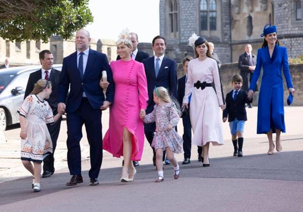 Bilder des Jahres 2023, Entertainment 04 April Entertainment Themen der Woche KW14 Entertainment Bilder des Tages . 09 04 2023. Windsor, United Kingdom. Members of the UK Royal family at the traditional Easter Sunday church service at Windsor Castle.  xi-Imagesx IIM-24279-0013