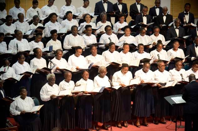 Apostolic Faith Church Holds Easter Concert In Lagos Apostolic Faith Church Choir performing during the church s Easter Concert held at the Campground in Anthony Village, Lagos, Nigeria, on Sunday 9th April, 2023. Lagos Nigeria  Copyright: xAdekunlexAjayix originalFilename: ajayi-notitle230409_npq9Q.jpg