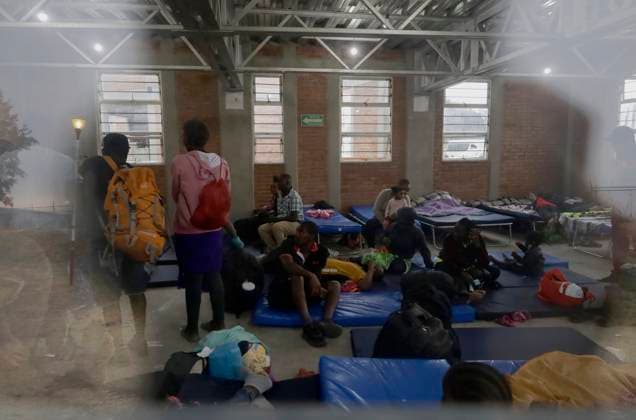 Haitian Migrants Relocated To Shelter In Mexico City A group of Haitian migrants inside a dormitory at the Bosque de Tlahuac facilities in Mexico City, who were supported by the National Institute of Migration and the Secretariat for Inclusion and Social Welfare, which offered food, lodging, and migration guidance while They are waiting for a permit or Visitor s Card for Humanitarian Reasons that allows them to transit national territory between 45 and 90 days to continue their journey to the border. Mexico City Mexico City Mexico  Copyright: xGerardoxVieyrax originalFilename: vieyra-notitle230410_npgSl.jpg
