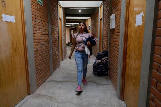 Haitian Migrants Relocated To Shelter In Mexico City A migrant inside a dormitory at the Bosque de Tlahuac facilities in Mexico City, where several people were supported by the National Institute of Migration and the Secretariat for Inclusion and Social Welfare who offered food, lodging, and migration guidance while they are waiting for a permit or Visitor s Card for Humanitarian Reasons that allows them to transit through national territory between 45 and 90 days to continue their journey to the border. Mexico City Mexico City Mexico  Copyright: xGerardoxVieyrax originalFilename: vieyra-notitle230410_npcyB.jpg