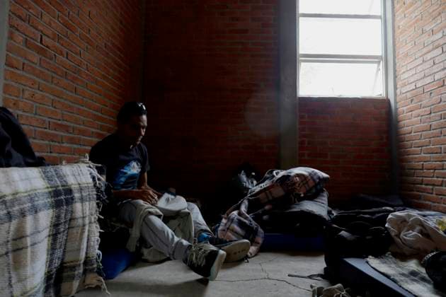 Haitian Migrants Relocated To Shelter In Mexico City A migrant inside a dormitory at the Bosque de Tlahuac facilities in Mexico City, where several people were supported by the National Institute of Migration and the Secretariat for Inclusion and Social Welfare who offered food, lodging, and migration guidance while they are waiting for a permit or Visitor s Card for Humanitarian Reasons that allows them to transit through national territory between 45 and 90 days to continue their journey to the border. Mexico City Mexico City Mexico  Copyright: xGerardoxVieyrax originalFilename: vieyra-notitle230410_npucZ.jpg