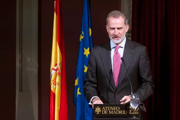 Entertainment Themen der Woche KW15 Entertainment Bilder des Tages Köng Felipe von Spanien bei der Feier zum zweihundertjährigen Bestehen des Ateneo de Madrid. Madrid, 11.04.2023 Felipe von Spanien *** King Felipe of Spain at the bicentennial celebration of the Ateneo de Madrid Madrid, 11 04 2023 Felipe of Spain.  Foto:xDyDxFotografosx xFuturexImage