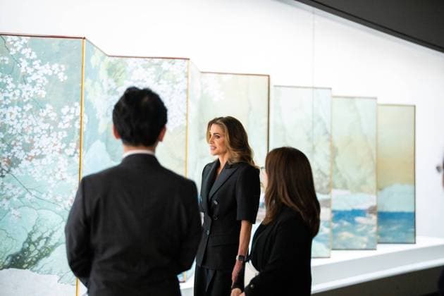 Bilder des Jahres 2023, Entertainment 04 April Entertainment Themen der Woche KW15 11-04-2023 Japan Queen Rania Al Abdullah in Japan in Tokyo.  Copyright: xPPEx