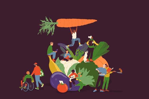 Gemüse und Menschen mit gesundem Lebensstil *** Vegetables and people with healthy lifestyle  Copyright: xAlicexMollonx 12750121