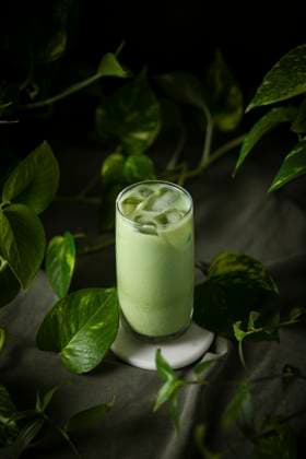 A healthy Iced Matcha with Houseplants A healthy Iced Matcha with Houseplants Copyright: xKaraxChinx KC300123-135