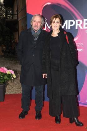 Rome , Casa del Cinema Film Enterprise Award 2023 , In the photo: Giuseppe Piccioni Esmeralda Calabria  Copyright: xVincenzoxLandix xipa-agency.netx xVincenzoxLandix IPA_IPA37287441