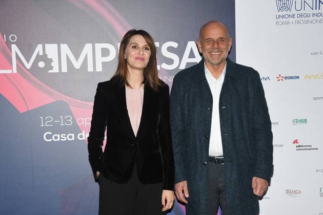 Rome , Casa del Cinema Film Enterprise Award 2023 , In the photo: Paola Cortellesi Riccardo Milani  Copyright: xVincenzoxLandix xipa-agency.netx xVincenzoxLandix IPA_IPA37287589