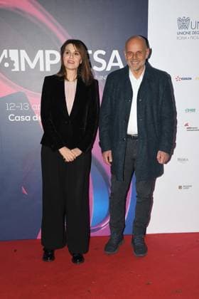 Rome , Casa del Cinema Film Enterprise Award 2023 , In the photo: Paola Cortellesi Riccardo Milani  Copyright: xVincenzoxLandix xipa-agency.netx xVincenzoxLandix IPA_IPA37287602