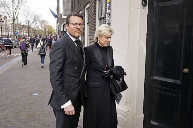 Entertainment Themen der Woche KW15 Entertainment Bilder des Tages AMSTERDAM - Prince Constantijn and Princess Laurentien arrive for the farewell service for Huub Oosterhuis in the Westerkerk. ANP OLAF KRAAK netherlands out - belgium out  Copyright: xx x467063568x originalFilename: 467063568.jpg