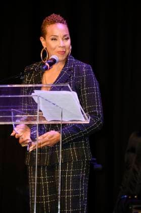 April 15, 2023, Philadelphia, Pennsylvania, U.S: April 15, 2023, Philadelphia PA- Legendary grammy nominated rapper and actress, MC LYTE, was presented with the Women of Excellence legend award at the WDAS Women of Excellence luncheon which was held at LIVE! Casino and Hotel Philadelphia PA Philadelphia U.S. - ZUMArf1_ 20230415_zaf_rf1_002 Copyright: xRickyxFitchettx