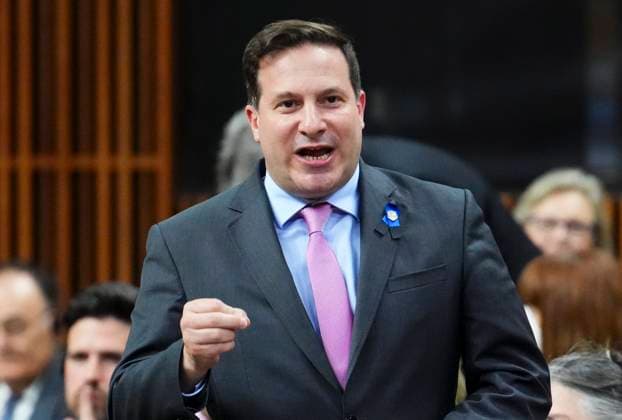 April 17, 2023, Ottawa, ON, CANADA: Minister of Public Safety Marco Mendicino rises during question period in the House of Commons on Parliament Hill in Ottawa on Monday, April 17, 2023. Ottawa CANADA  - ZUMAc35_ 20230417_zaf_c35_085 Copyright: xSeanxKilpatrickx