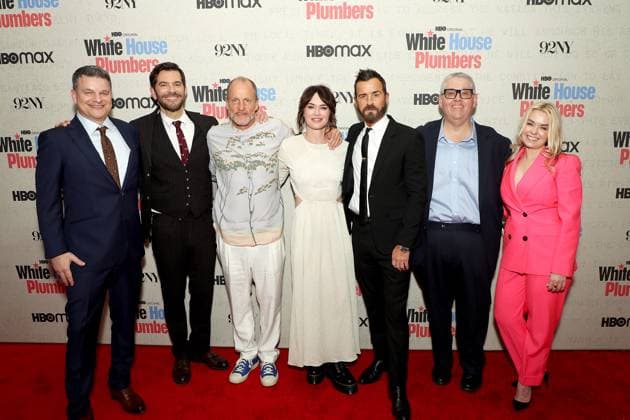 Bilder des Jahres 2023, Entertainment 04 April Entertainment Themen der Woche KW16 New York Premiere of HBO?s White House Plumbers at The 92nd Street Y. Featuring: Alex Gregory, Peter Huyck, Woody Harrelson, Lena Headey, Justin Theroux, David Mandel and Kathleen McCaffrey Where: New York, New York, United States When: 17 Apr 2023 Credit: Marion Curtis StarPix for HBO Startraksphoto.com Copyright: xMarionxCurtisx xStarPixxforxHBOx 52625910 EDITORIAL USE ONLY. NOT FOR USE BY NEWSPAPERS BASED IN THE UK.