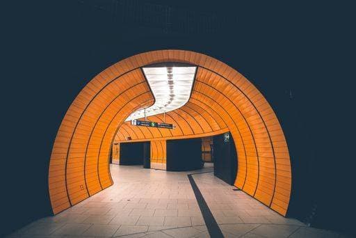 RECORD DATE NOT STATED An interior shot of an empty underground passage in Munich, Germany *** An&Verkauf Interieur erschossen des An&Verkauf leer Untergrund Durchfahrt ÊIn Munich, Deutschland 19392