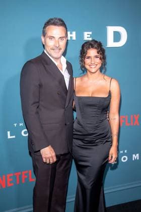 April 18, 2023, New York, United States: Rufus Sewell and Vivian Benitez attend Netflix s The Diplomat New York Premiere at Park Lane Hotel in New York City. New York United States - ZUMAs197 20230418_zaa_s197_412 Copyright: xRonxAdarx