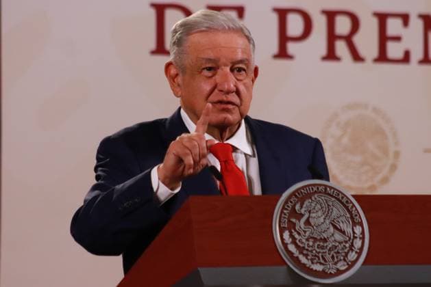 Mexico s President Lopez Obrador News Conference April 19, 2023 in Mexico City, Mexico: President of Mexico Andres Manuel Lopez Obrador, speaks during the morning briefing conference in front of reporters at the national palace. on April 19, 2023 in Mexico City, Mexico. (Photo by Carlos Santiago Eyepix Group) Copyright: xCarlosxSantiagox xEyepixxGroupx CS202304196028