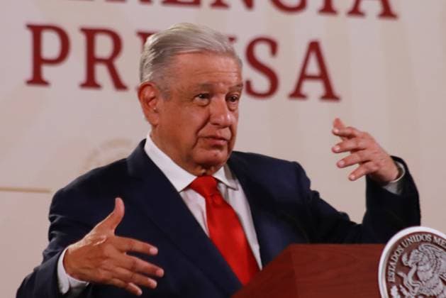 April 19, 2023 in Mexico City, Mexico: President of Mexico Andres Manuel Lopez Obrador, speaks during the morning briefing conference in front of reporters at the national palace. on April 19, 2023 in Mexico City, Mexico. Mexico City Mexico - ZUMAe321 20230419_zia_e321_113 Copyright: xCarlosxSantiagox