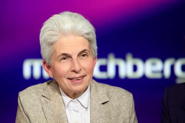 News Themen der Woche KW16 News Bilder des Tages Berlin GER, Berlin, Maischberger, 19.04.23, Marie-Agnes Strack-Zimmermann (FDP) Vorsitzende des Verteidigungsausschusses des Bundestags, Fototermin - TV, 19.04.23, *** Berlin GER, Berlin, Maischberger, 19 04 23, Marie Agnes Strack Zimmermann FDP Chairwoman of the Defense Committee of the Bundestag, photo opportunity TV, 19 04 23, Copyright: xUwexKoch Eibner-Pressefotox EP_UKH