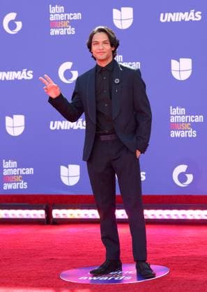 David Jake attends the 8th annual Latin American Music Awards at the MGM Grand Garden Arena in Las Vegas on Thursday, April 20, 2023. The annual event honors outstanding achievements for artists in the Latin music industry.  LAV2023042056 JAMESxATOA