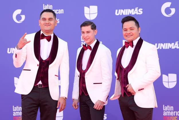 Musical group Banda Los Recoditos attends the 8th annual Latin American Music Awards at the MGM Grand Garden Arena in Las Vegas on Thursday, April 20, 2023. The annual event honors outstanding achievements for artists in the Latin music industry.  LAV2023042072 JAMESxATOA