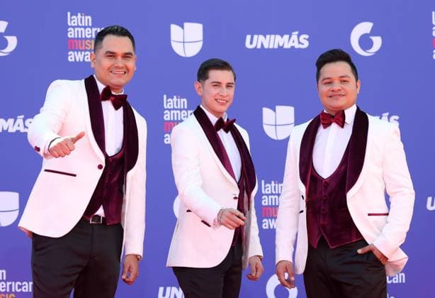 Musical group Banda Los Recoditos attends the 8th annual Latin American Music Awards at the MGM Grand Garden Arena in Las Vegas on Thursday, April 20, 2023. The annual event honors outstanding achievements for artists in the Latin music industry.  LAV2023042073 JAMESxATOA