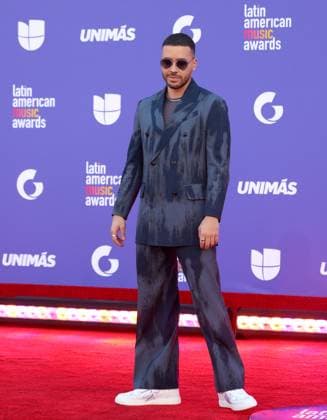Prince Royce attends the 8th annual Latin American Music Awards at the MGM Grand Garden Arena in Las Vegas on Thursday, April 20, 2023. The annual event honors outstanding achievements for artists in the Latin music industry.  LAV2023042162 JAMESxATOA